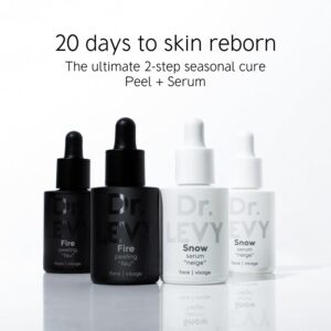 Dr. LEVY Fire & Snow Medi-cure | 20-Day Skincare Treatment Set, 2-Step Peel and Serum Protocol, 4 x 10ml
