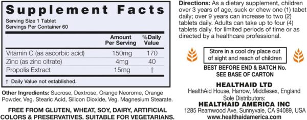 HealthAid Zincovit C - 60 Tablets - Image 3