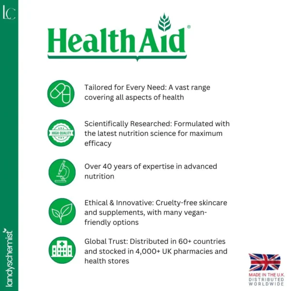 HealthAid Vitamin C 1000mg Effervescent Orange Flavour, 20 Tablets - Image 2