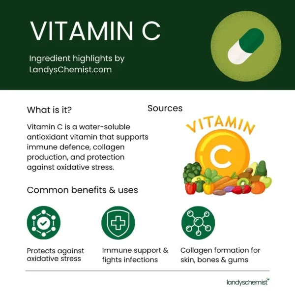 HealthAid Vitamin C 1000mg Effervescent Orange Flavour, 20 Tablets - Image 3